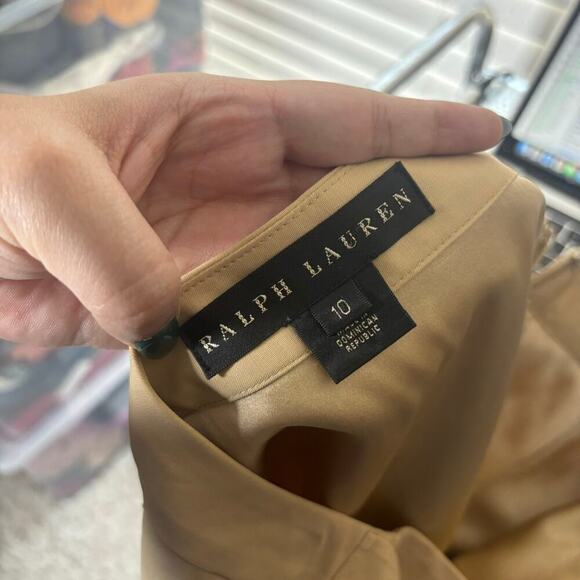 Ralph Lauren Mini Skirt Cream Size 10 - Picture 3 of 3